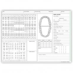 Medical Arts Press® Dental Chart, Account Record, Green