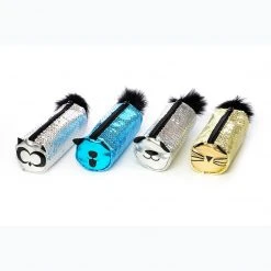 Inkology Metallic Sequin Pet Pencil Pouch, 4 Assorted Colors/Animals, 8" X 3" 8pc Value Pack