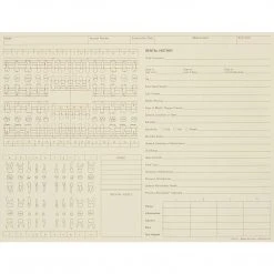 Medical Arts Press® General Dental Exam Chart, Ivory
