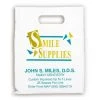 Medical Arts Press® Dental Personalized Small 2-Color Supply Bags; 7-1/2x9", Smile Supplies In Gold, 100 Bags, (63409)