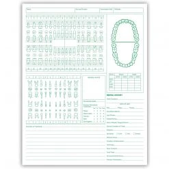Medical Arts Press® Dental Exam Chart; Vertical