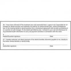 Medical Arts Press 2003 Dental Insurance Signature Label, HIPPAA Compliant (20158) -Hoover Shop unnamed file 164