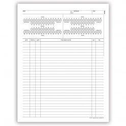 Medical Arts Press® Treatment Notes, Tooth Diagram, Non-Imprinted, No Punch