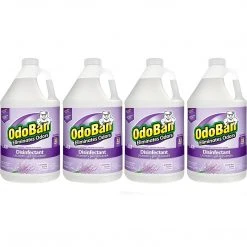 OdoBan Disinfectant Bottle, Lavender, 128 Fl. Oz. 4/Carton (9111014PK-STP)
