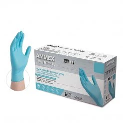 Ammex Professional Series Powder Free Nitrile Exam Gloves, Latex Free, XL, 100/Box (APFN48100)