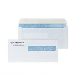 Quill Brand Custom 4 X 9" ADA Dental Claim Peel And Seal Right Window Envelopes With Security Tint, 24# White Wove, 1 Standard Ink, 250/Pack