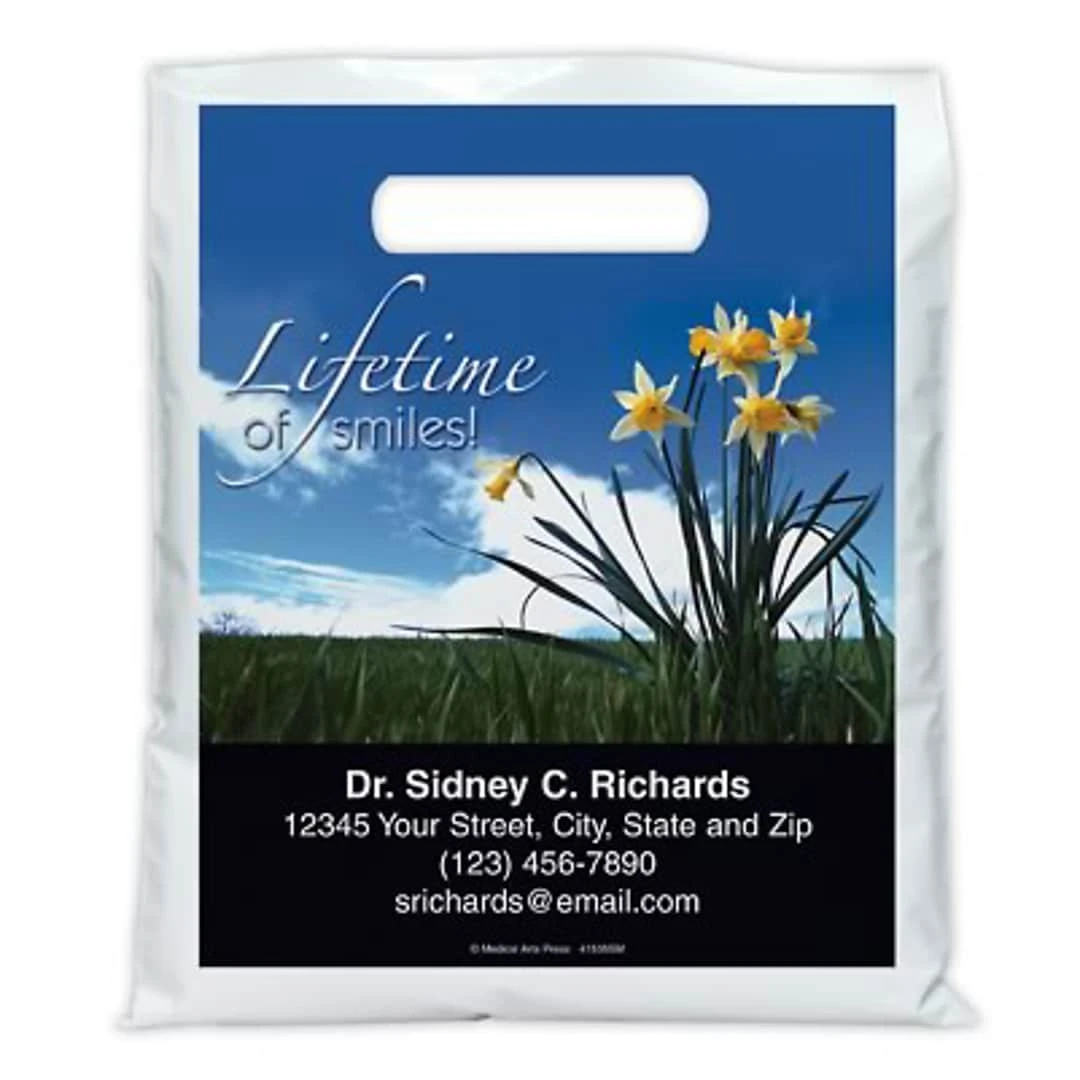 Medical Arts Press® Dental Personalized Full-Color Bags; 7-1/2x9", Flower, 100 Bags, (41535) 3 Medical Arts Press® Dental Personalized Full-Color Bags; 7-1/2x9", Flower, 100 Bags, (41535)