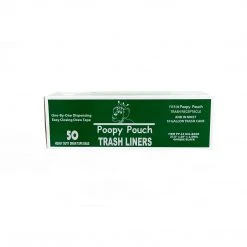Poopy Pouch Super Heavy 13 Gal. Trash Bags, Black, 50 Bags/Box (PP-13-Gal)