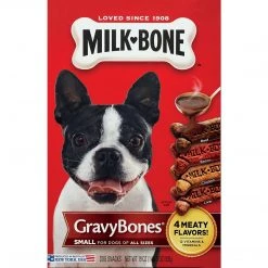 MILK-BONE Milk Bone Gravy Bones Dog Biscuits, Small, 19 Oz (SMU94203)
