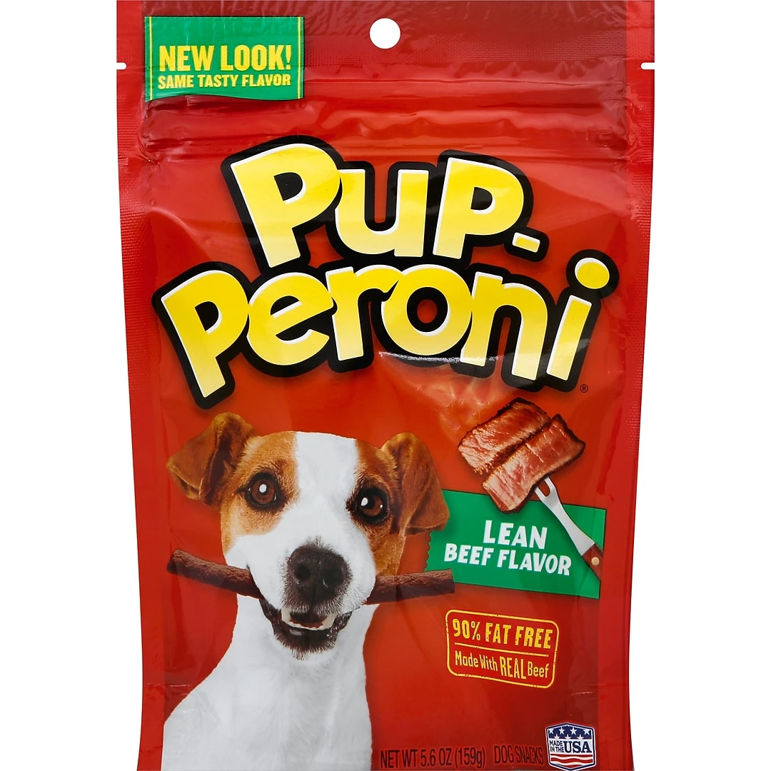 Pup-Peroni Lean Beef Flavor Dog Treats, 5.6 Oz. Pouch, 8/CT (SMU51022CS) 3 Pup-Peroni Lean Beef Flavor Dog Treats, 5.6 Oz. Pouch, 8/CT (SMU51022CS)
