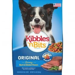 Kibble 'n Bits Kibbles 'n Bits Original Dry Dog Food, Savory Beef & Chicken, 16 Lb (SMU51446)