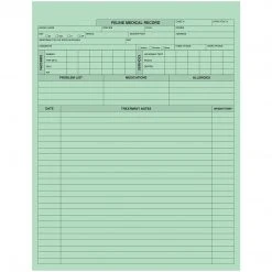 Medical Arts Press® Pet Treatment Records, Canine, No Punch