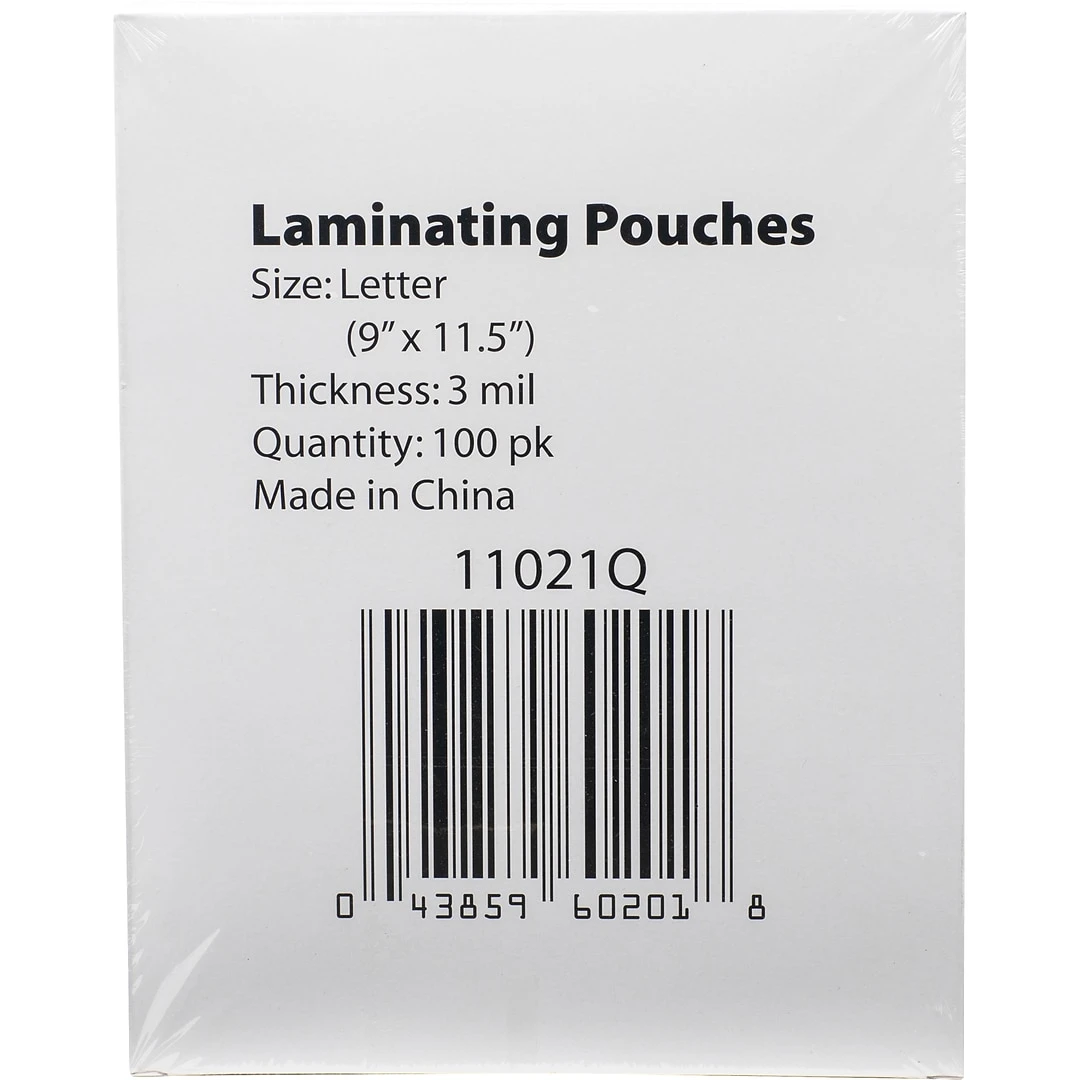 Quill Brand® Premium Laminating Pouches; 11-1/2x9", 3 Mil., Letter, 100/Box 3 Quill Brand® Premium Laminating Pouches; 11-1/2x9", 3 Mil., Letter, 100/Box - Image 2