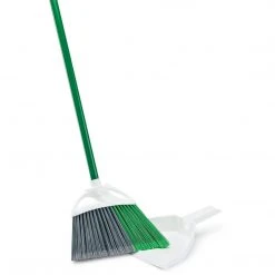 Libman Precision Angle Broom With Dust Pan Set, 4 Sets/Carton (206)