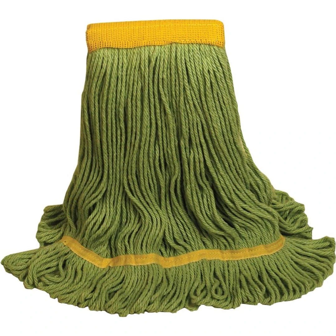 O'Dell® Recycled PET Mop Head, 5" Headband, Green (1200L/GR) 4 O'Dell® Recycled PET Mop Head, 5" Headband, Green (1200L/GR) - Image 2