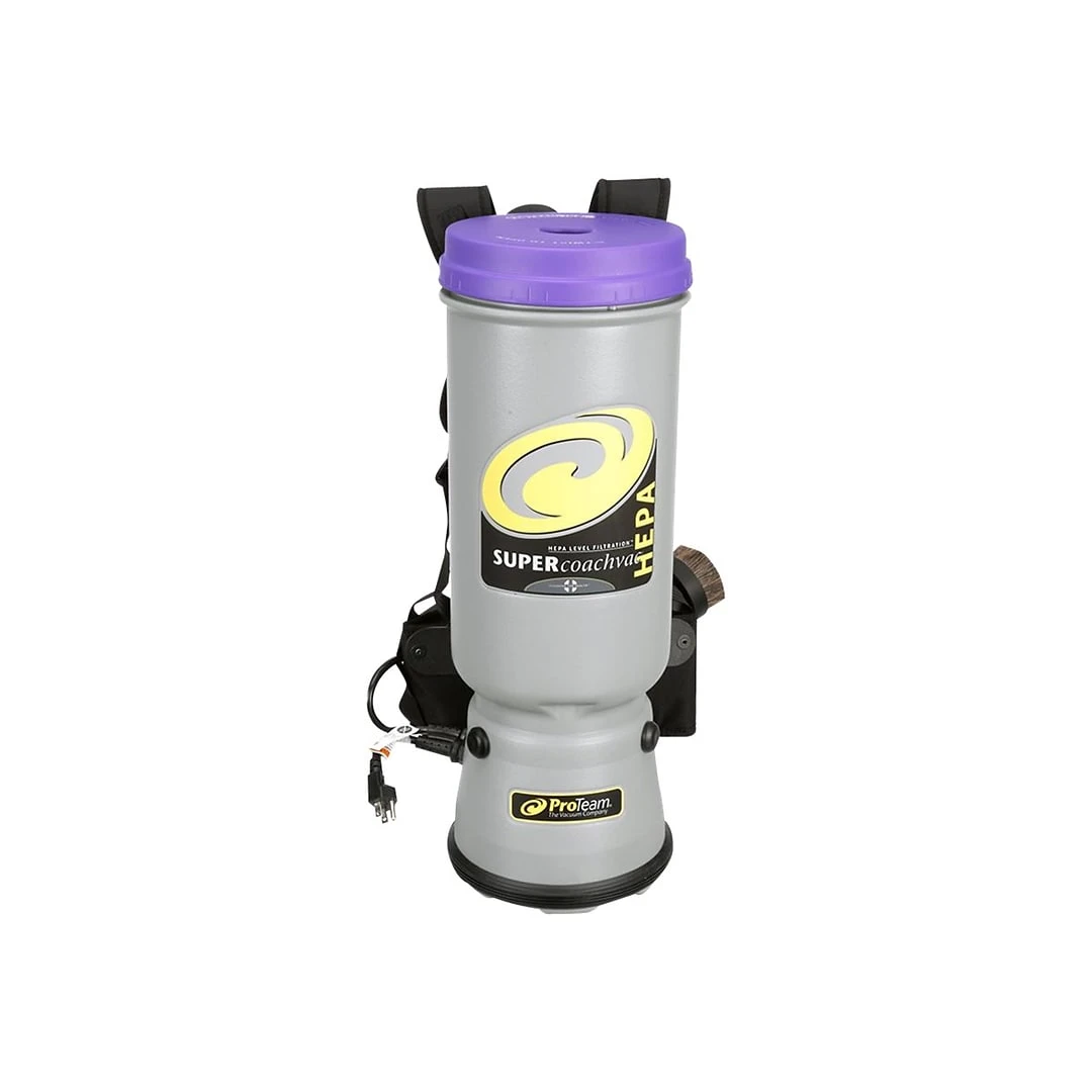 ProTeam Super CoachVac Backpack Vacuum, Gray/Purple (107119) 4 ProTeam Super CoachVac Backpack Vacuum, Gray/Purple (107119) - Image 2