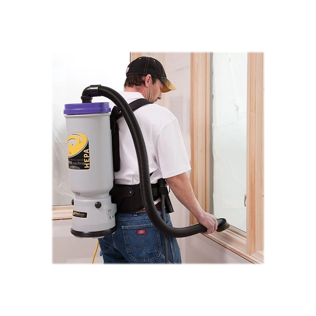 ProTeam Super CoachVac Backpack Vacuum, Gray/Purple (107119) 9 ProTeam Super CoachVac Backpack Vacuum, Gray/Purple (107119) - Image 7