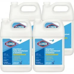 CloroxPro™ Anywhere® Daily Disinfectant And Sanitizing Bottle, 128 Ounces Each (Pack Of 4) (31651)