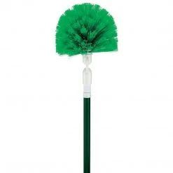 Libman Swivel Duster & Handle, Steel Handle, 8", Green & White, 4/CT (0118)