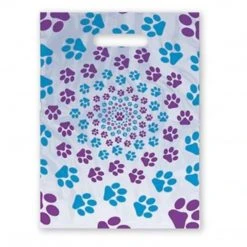 Medical Arts Press® Veterinary Scatter Print Bags; 9 X 13", Paw Prints, 100 Bags, (36729)