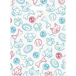 Medical Arts Press® Veterinary Scatter Print Bags; 11x15", Pet Toys, 100 Bags, (10692)