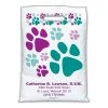Medical Arts Press® Veterinary Personalized Large 2-Color Supply Bags; 9 X 13", Large & Small Paw Prints, 100 Bags, (55773) -Hoover Shop unnamed file 943