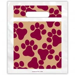 Medical Arts Press® Veterinary Non-Personalized 2-Color Small Supply Bags; 7-1/2x9", Paw Prints, 100 Bags, (36903)