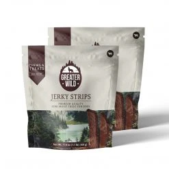 Greater Wild Tender Jerky Strips For Dogs, Beef, 17.6 Oz., 2/Pack (TBN203096)